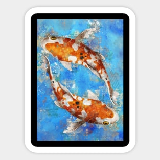 Koi Fishes Sticker